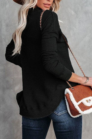 Thermal Tunic Top - Black