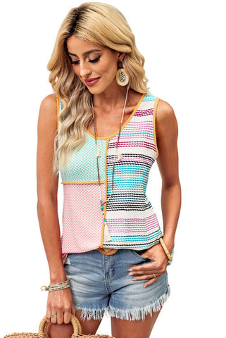 Color Block Tank Top