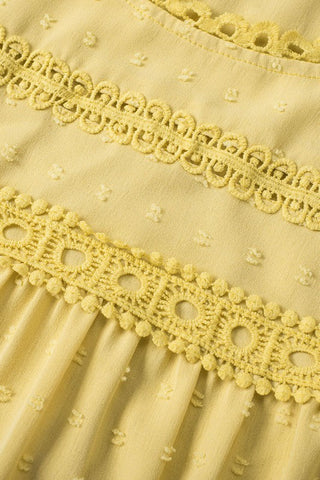 Spring Eyelet Top - Yellow