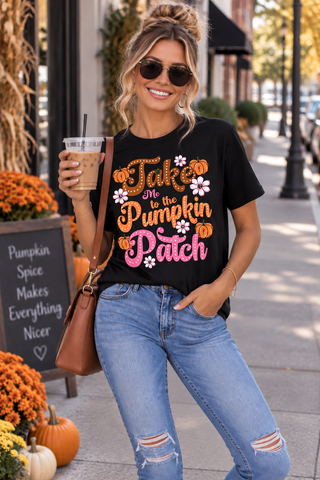 Pumpkin Patch Tee - Black