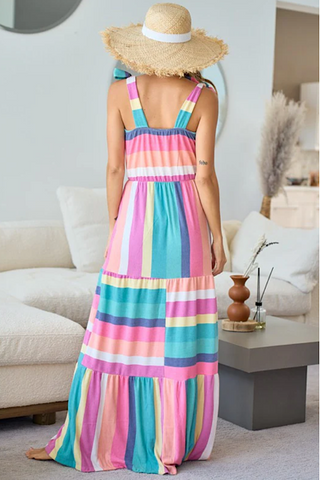 Striped Rainbow Sundress