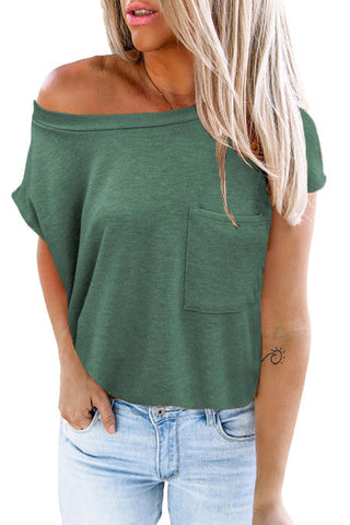 Summer Staple Pocket Tee - Green