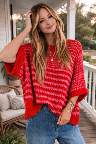 Oversized Red Sweater