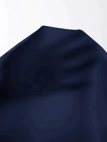 Cape Style Tie Top - Navy