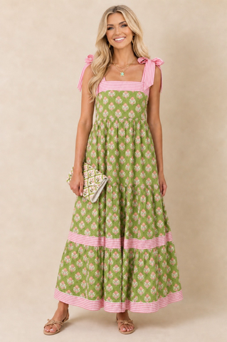 Pink and Green Sundress