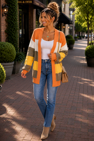 Candy Corn Cardigan
