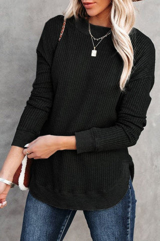 Thermal Tunic Top - Black