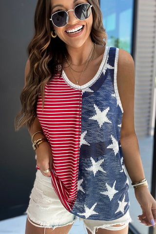 Red, White, and Blue Tank Top