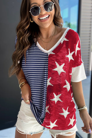 Red, White, and Blue - Red Stars