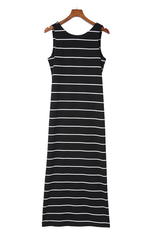 Sleeveless Maxi Dress - Black