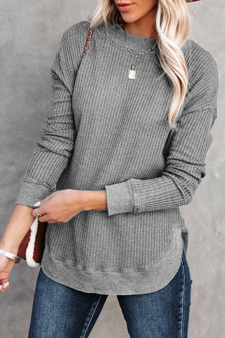 Thermal Tunic Top - Gray