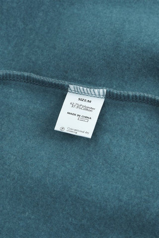 Rainbow Sleeve Crew Neck Sweatshirt - Blue