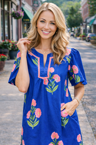 Royal Blue Mini Dress