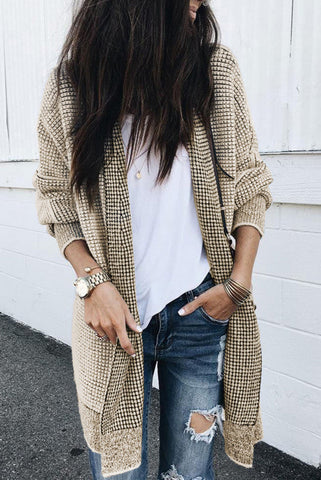 Thick and Warm Cardigan - Creamy Beige