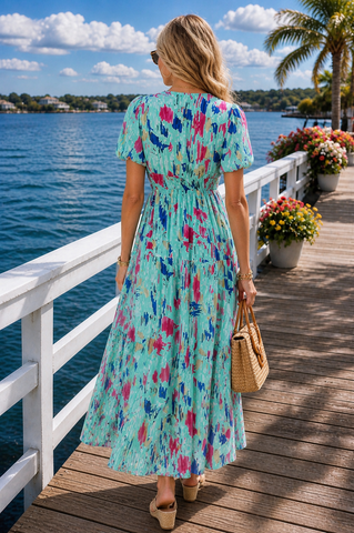 Splash of Paradise Dress - Mint