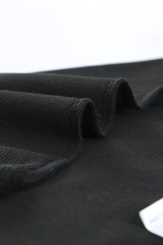 Thick Ribbed Sleeveless Top - Black