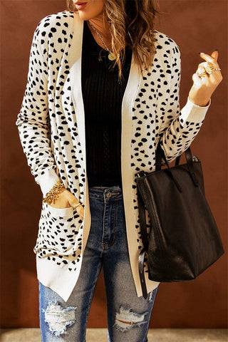 Two Toned Cardigan - Dots