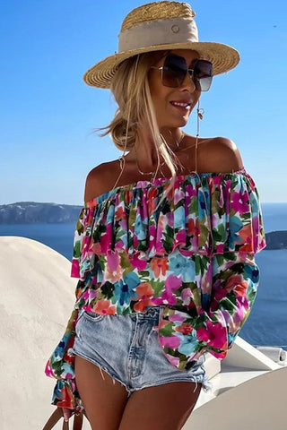 Off Shoulder Floral Top