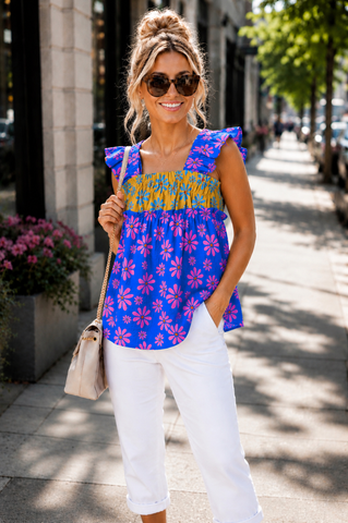 Vintage Daisy Babydoll Top