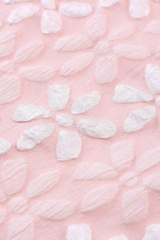 Pink Floral Bubble Sleeve Top