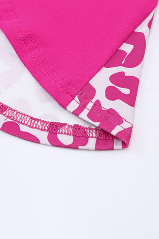 Casual Leopard Maxi Dress - Pink
