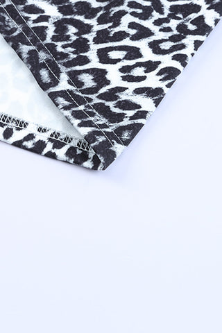 Leopard Maxi Dress - Gray