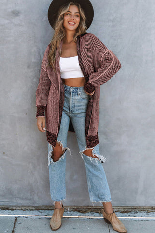 Thick and Warm Cardigan - Pink