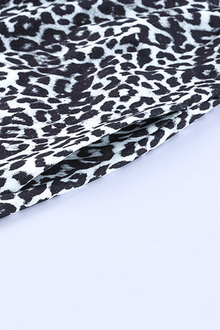 Leopard Maxi Dress - Gray