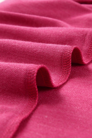 Mineral Washed V-Neck Top - Pink
