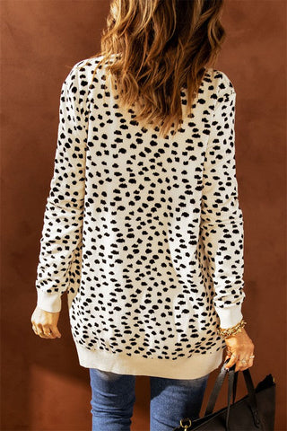 Two Toned Cardigan - Dots