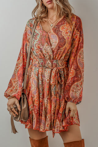 Shades Of Fall Long Sleeve Dress