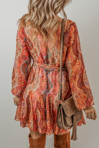 Shades Of Fall Long Sleeve Dress