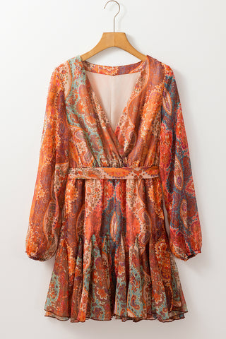 Shades Of Fall Long Sleeve Dress