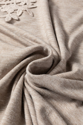 Crochet Detail Top - Beige