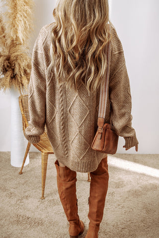 Fall Sweater Dress - Taupe