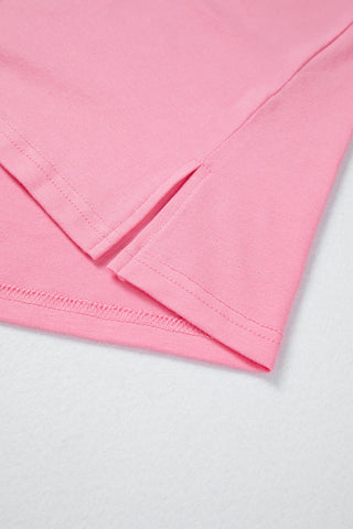 Pink Puff Sleeve Top