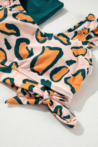 Green Leopard Two Piece
