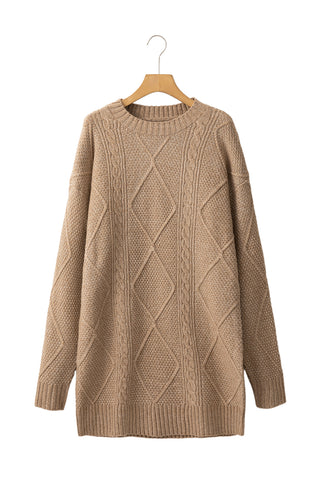Fall Sweater Dress - Taupe