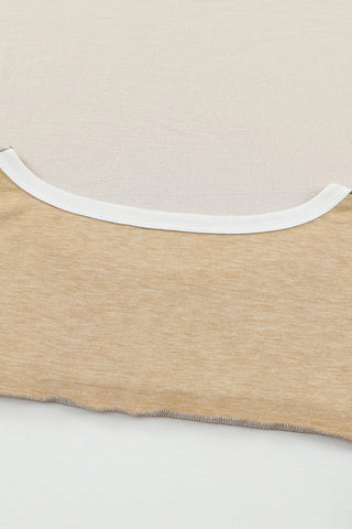 Patchwork Top - Beige