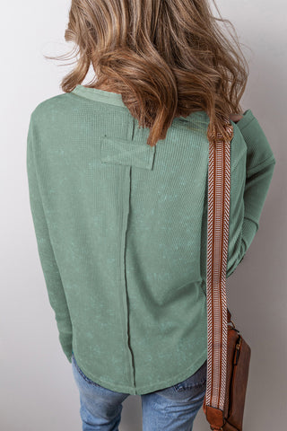 Henley Fall Top - Green