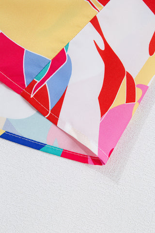 Abstract Colorful Maxi Dress