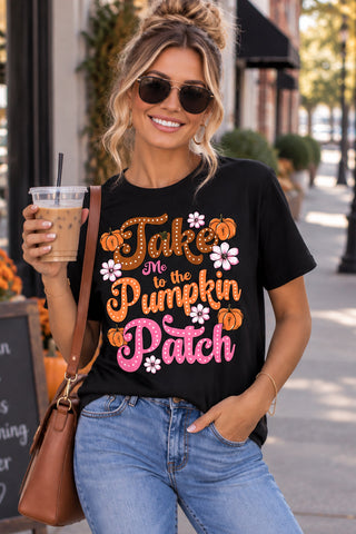 Pumpkin Patch Tee - Black
