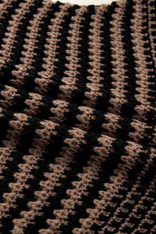 Oversized Half Sleeve Sweater - Black