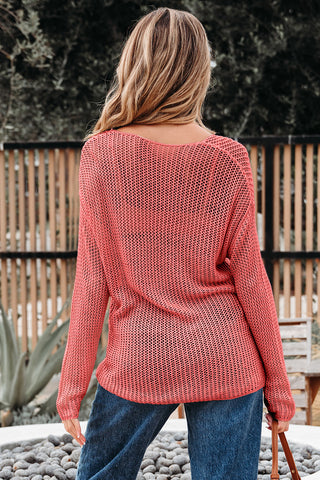 Casual Fall Sweater - Orange