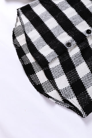 Textured Shaket - Black and White