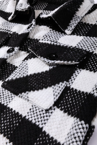 Textured Shaket - Black and White