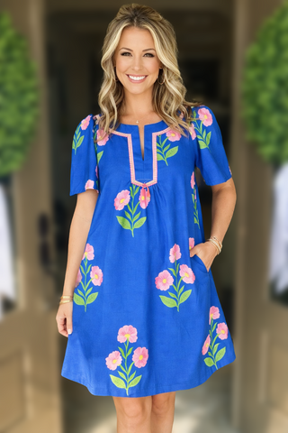 Royal Blue Mini Dress