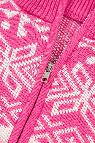 Pink Snowflake Pullover