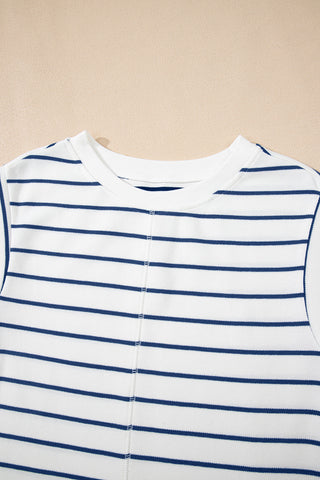 Striped Blue Spring Pant Set