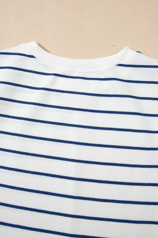 Striped Blue Spring Pant Set